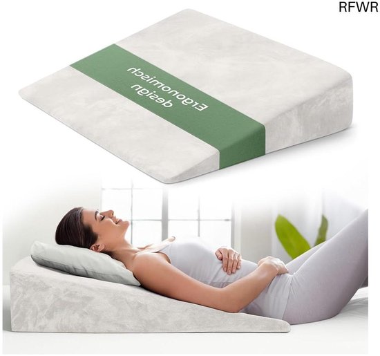 Ergonomisch zacht memory foam kussen voor koppels – multi-positie comfort voor bed, vloer en bank(Gray02