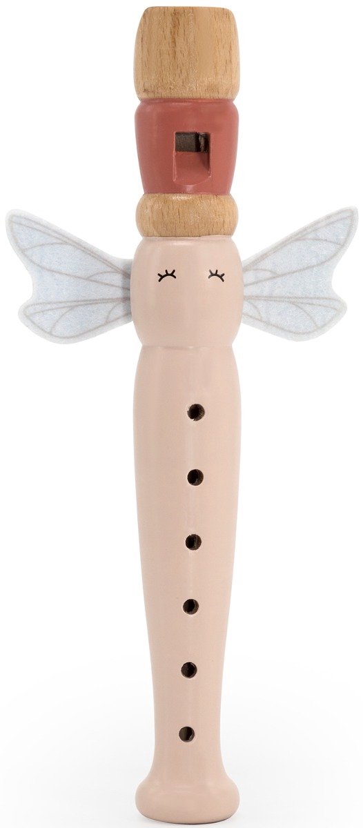 Flûte En Bois Label Label – Sifflet Nougat Aux Ailes De Libellule Pour Enfants Dès 18 Mois
