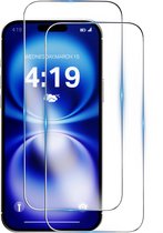 Protecteur d'écran - Convient pour iPhone Protecteur d'écran en Tempered Glass - 2 pièces Extra Strong - verre de protection
