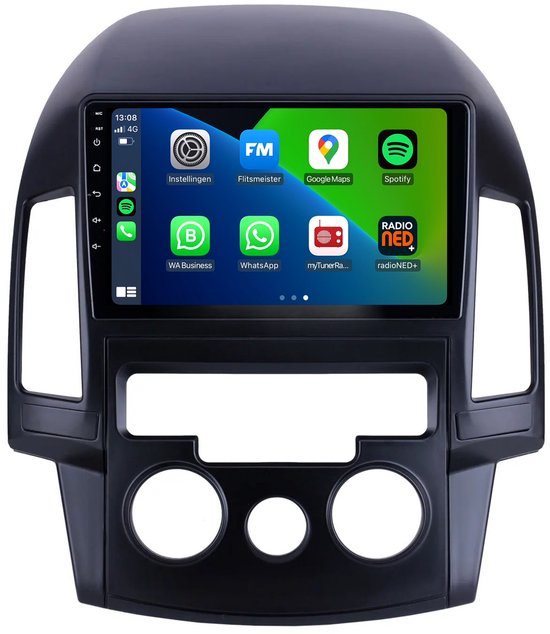CAMECHO 1 DIN Autoradio Met Wireless Apple Carplay & Android Auto - 9 Inch Touchscreen & Bluetooth
