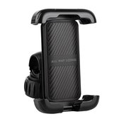 Telefoonhouder Fiets met Quick Release - Anti Shock & 360° Rotatie - GSM Houder Fiets - Voor Fiets, Scooter & Motor - Universeel - Zwart