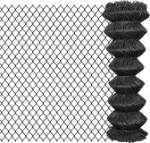 vidaXL Clôture à chaîne 15x1,25 m gris acier