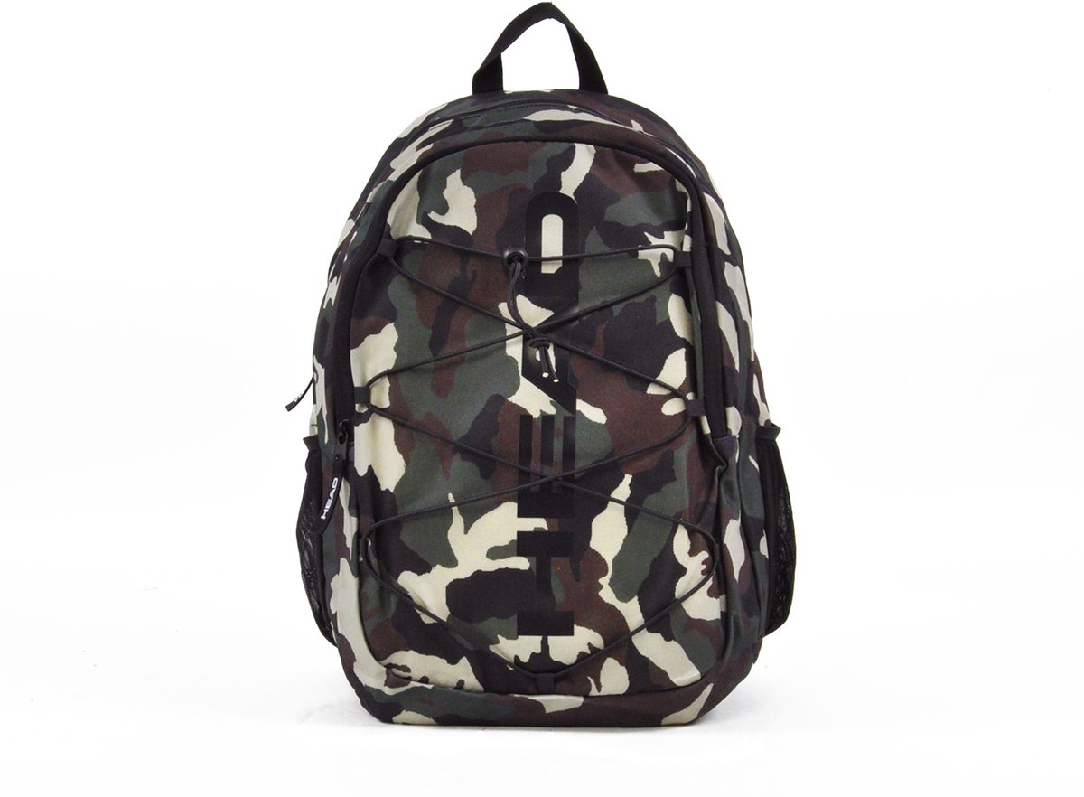 Head - Backpack with Elastic - Groene Camo-One Size