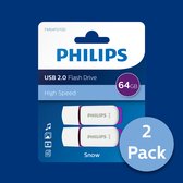 Philips USB Stick Snow Edition 64GB - USB2.0 - Magic Purple - 2-Pack