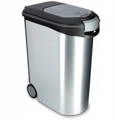 Curver Voedselcontainer Hond of Kat - 54L - 20KG - 49x28x60,5cm - Metallic