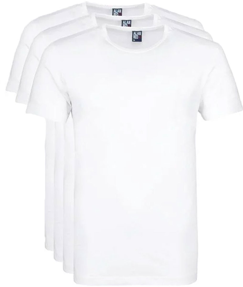 Alan Red derby 3-pack O-hals shirts wit