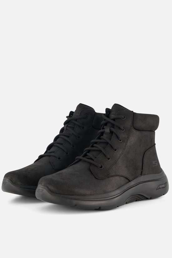 Skechers Go Walk Arch Fit 2.0 dames veterboot - Zwart zwart - Maat 42