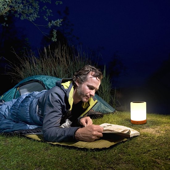 Dussdote Nachtlampje - Draagbaar nachtlampje - LED-bedlamp - Sfeervolle tafellamp - Geschikt voor slaapkamer, woonkamer - USB-oplaadbaar - Met kleurveranderende RVB-sensor van Merkloos — afbeelding 3