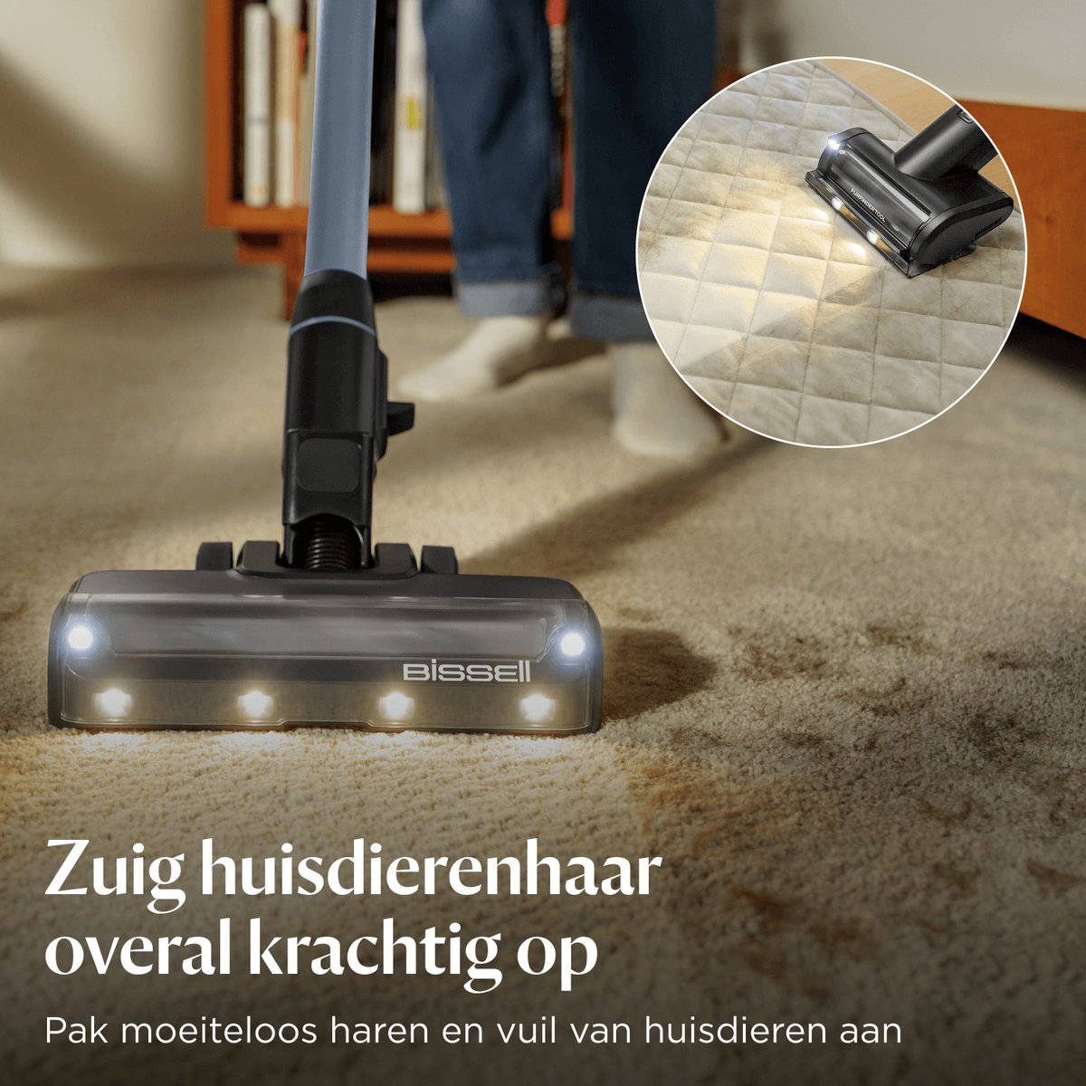 BISSELL PowerClean FurFinder Draadloze Steelstofzuiger - afbeelding 3