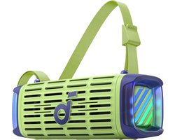 soundcore Boom 3i van Anker - Robuuste outdoorluidspreker - Bluetooth-luidspreker - Waterdicht IP68 - 50W BassUp 2.0-geluid - Bluetooth 5.3 - 16 uur speeltijd - Lichtshow + TWS-stereo - Kajakken - Vissen - Kamperen
