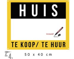 Bord/ immo aankondiging XL + boorgaten | 