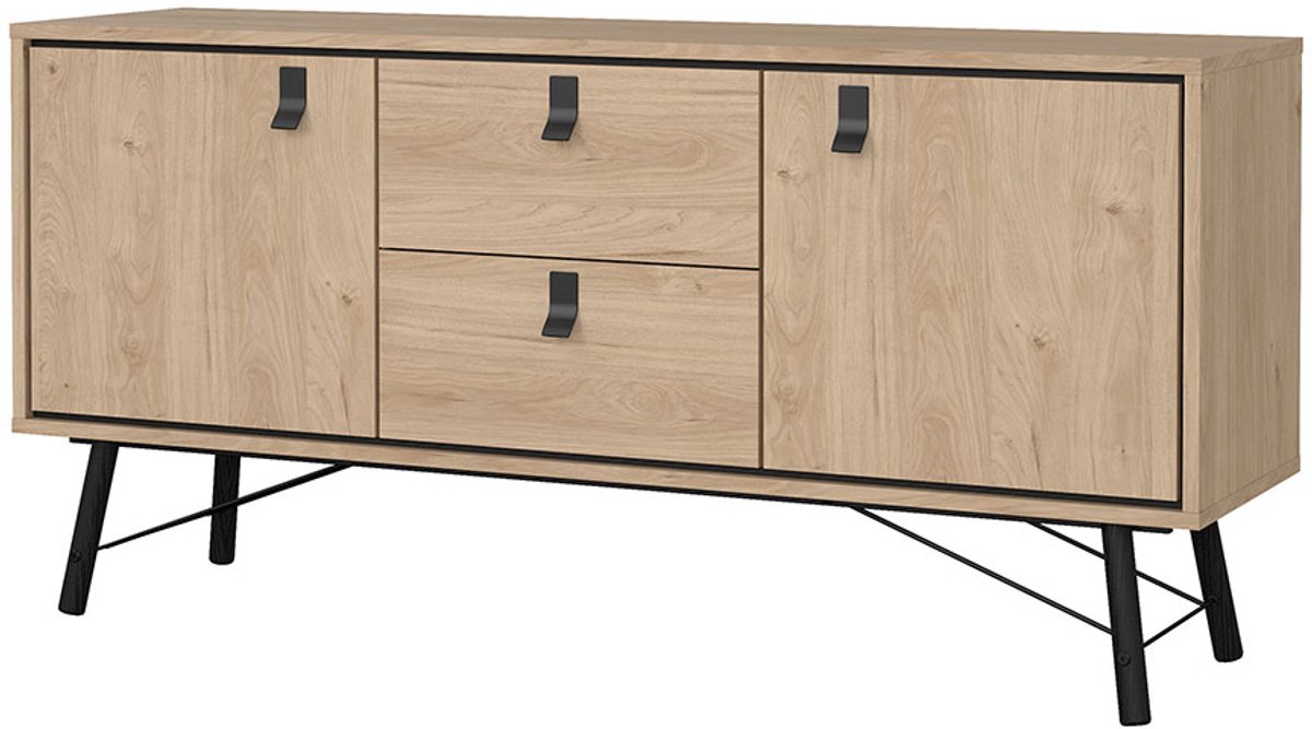 Ry dressoir 2 deuren 2 lades eikdecor.