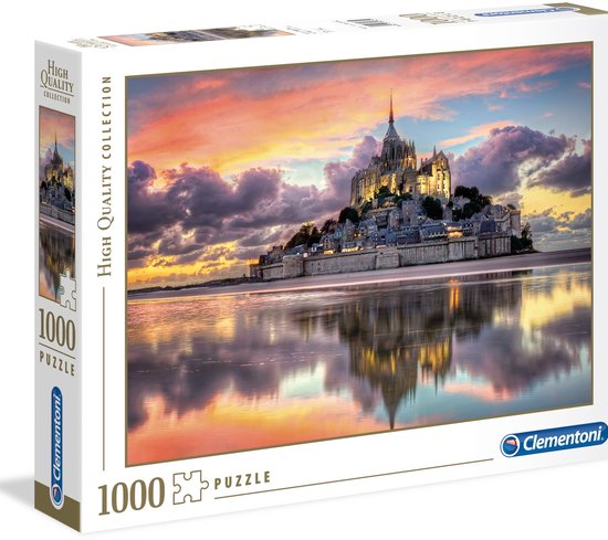 Puzzle Clementoni magnifique Mont Saint-Michel - 1000 pièces