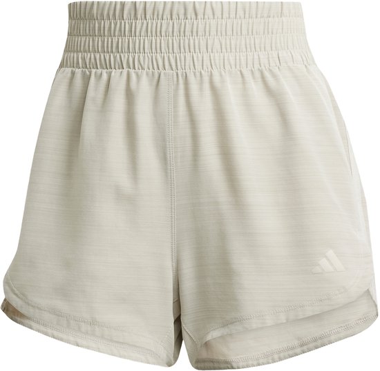 Short d'entraînement tissé taille haute adidas Performance Pacer 3 bandes - Femme - Grijs- XS 8 cm