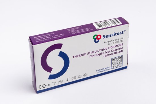 TSH Sneltest – Zelftest voor Schildklierfunctie – 1 stuk – Resultaat binnen 10 minuten – >98% nauwkeurig – Inclusief lancet, pipet, buffer & handleiding