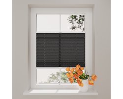 Plissegordijn Crepe - Lichtdoorlatend - 20 mm - Raven Grey - 70 x 130