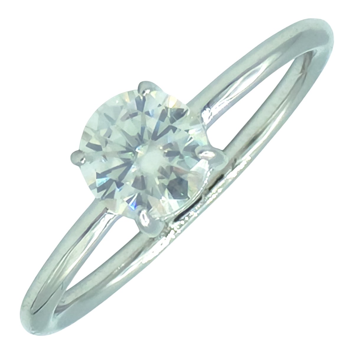 Dames Verlovingsring in Doosje - 1ct Briljant Moissanite – 925 Zilver