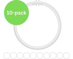 10x TL5 Cirkel TL-buis 40W – 2GX13 (4-pins) Ø 30cm – 840 Koel Wit – Vervangt Philips/Osram