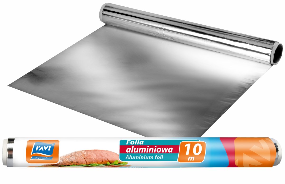 Ravi Ontbijt en bakken aluminiumfolie rol, 1000 x 29 cm, meerkleurig, één maat