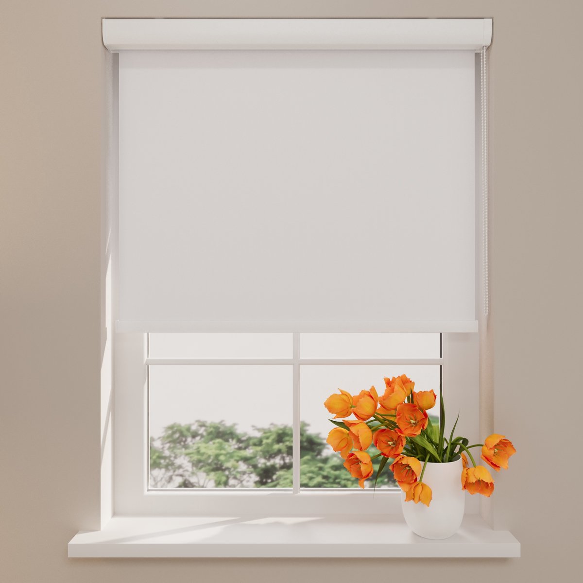 Rolgordijn Cassette Pure - Verduisterend - Bright White - 90 x 175 cm