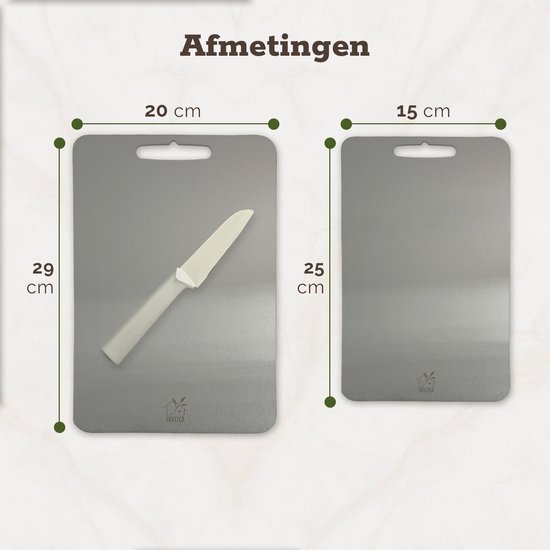 Heyhome Set van 6 ontbijtplankjes kunststof met houder, sapgoot en handvat, 26 x 15 cm groot, Made in Germany, plankjes met standaard, vaatwasmachinebestendig, snijplank van kunststof, klein