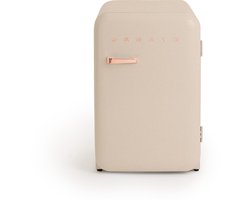 CREATE - Koelkast in retrostijl - Zand - Handvat Roségoud - FRIDGE RETRO 107L
