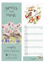 Wrendale Couples Muurkalender 2026 -'Yours and Mine' Couples Calendar 2026 - Kalender voor stellen