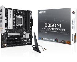 ASUS B850M MAX GAMING WIFI AMD B850 Socket AM5 micro ATX