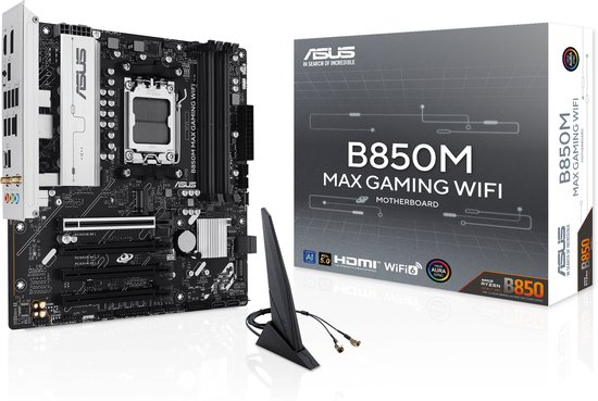 ASUS B850M MAX GAMING WIFI B850 Socket AM5 micro ATX