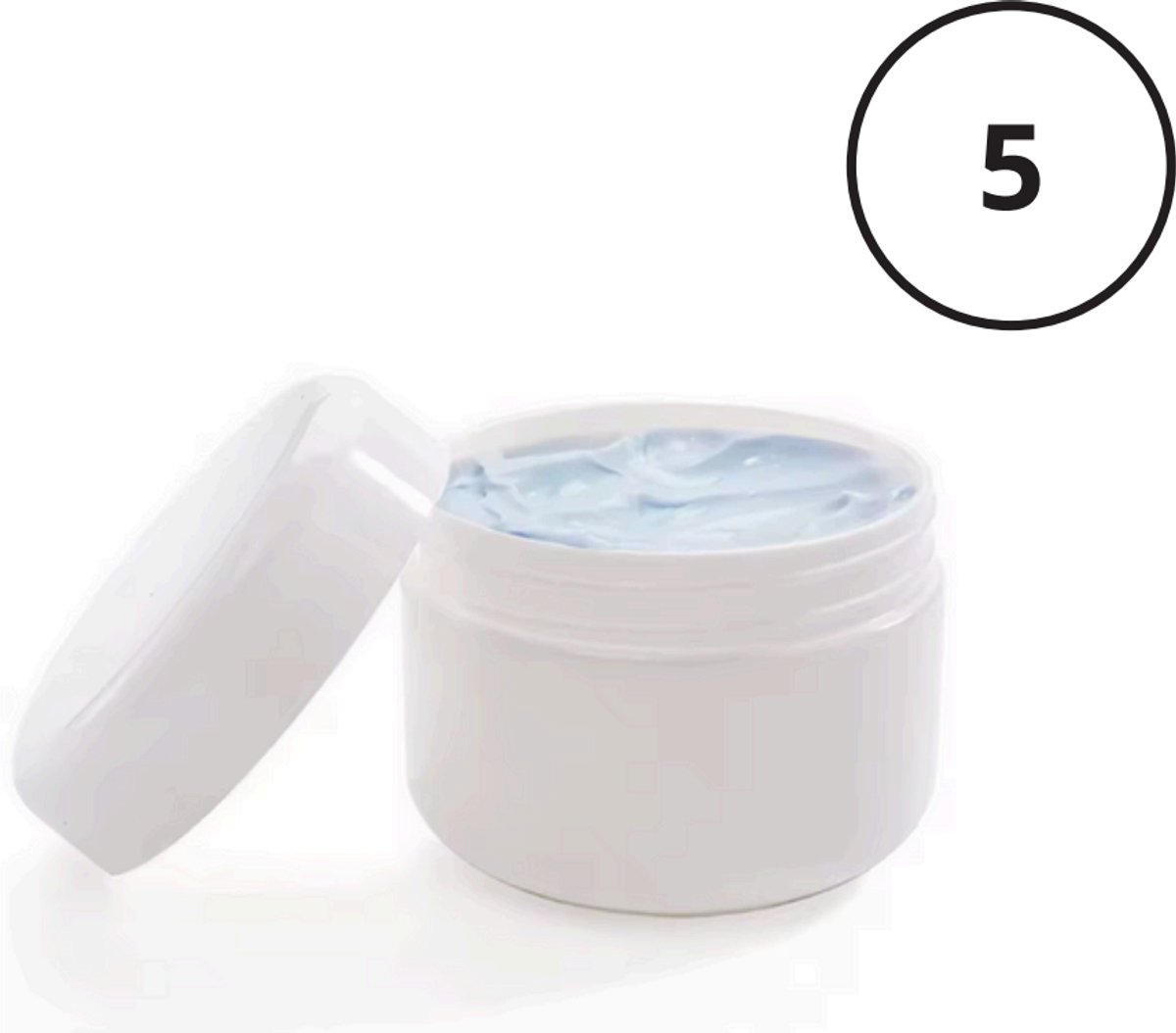 Reispotjes Hervulbaar Klein - 10 Gram - Creme Potjes met Deksel Leeg - Cosmetica Potjes - 5 Stuks - Zalfpotjes met Deksel