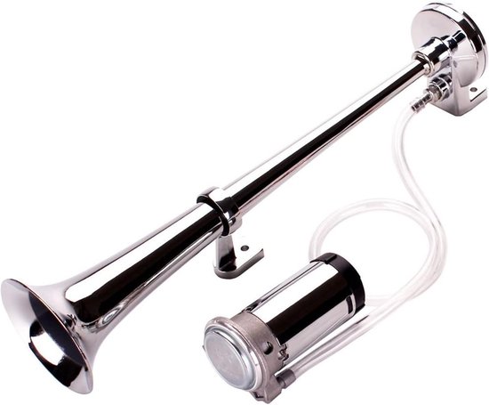 Aramox Train Air Horn Fit voor Auto's Vrachtwagens Boten Treinen, 4 Trompetten Luchtcompressor Hoorn 150DB 12V Super Luid Universeel