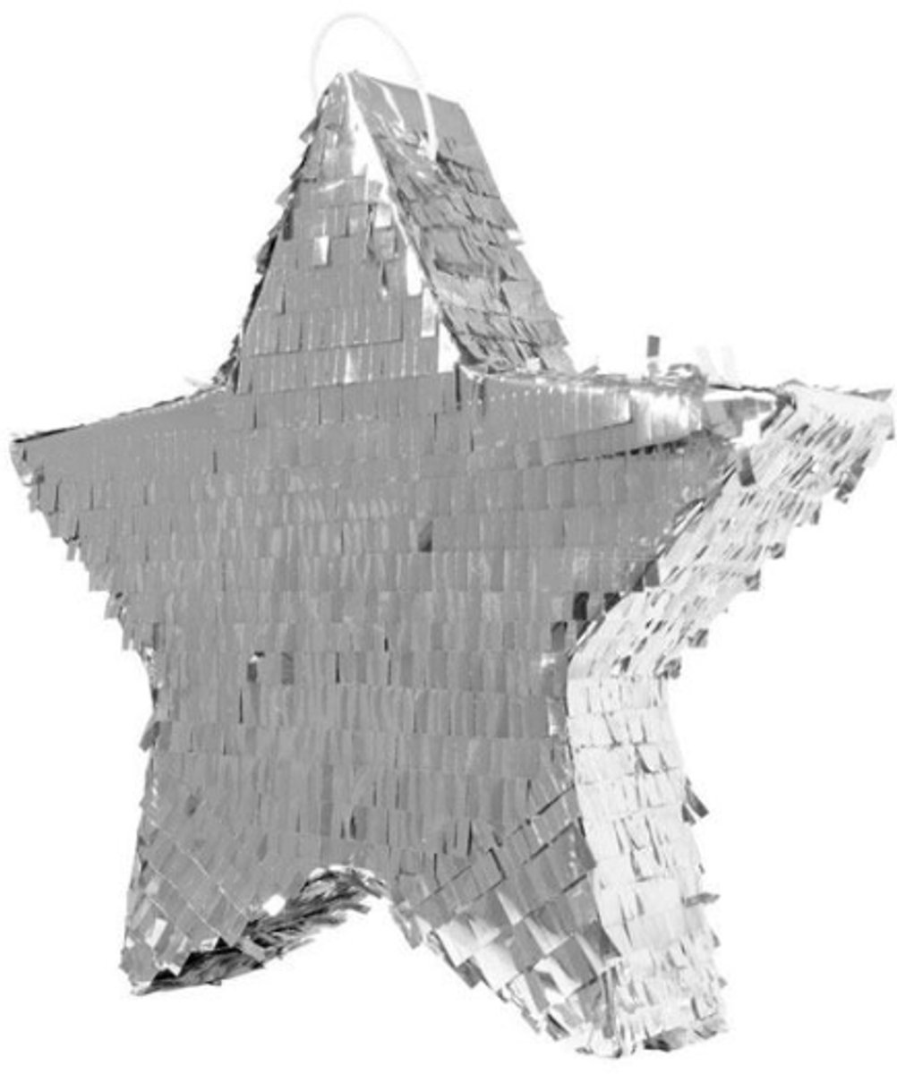 Daily Style – Piñata – Ster – Zilver – 45 cm – Feestdecoratie