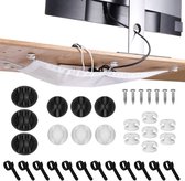 Kabelmanagementnet voor onder het bureau, extra kabelnet, flexibel