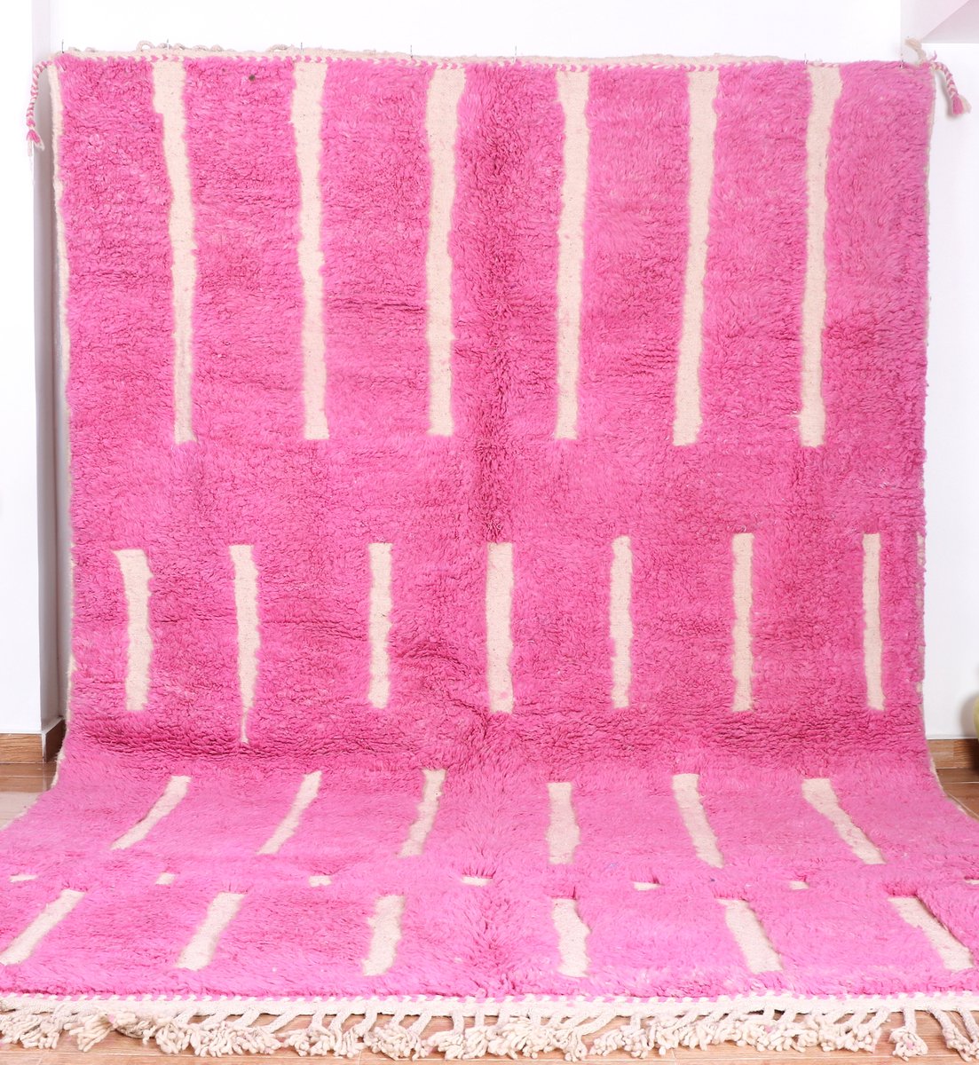 Poufs&Pillows Marokkaans Vloerkleed - 310 x 200 cm - Handgemaakt, Kleurrijk & Uniek - Gemaakt van 100% wol - Hoogpolig Tapijt