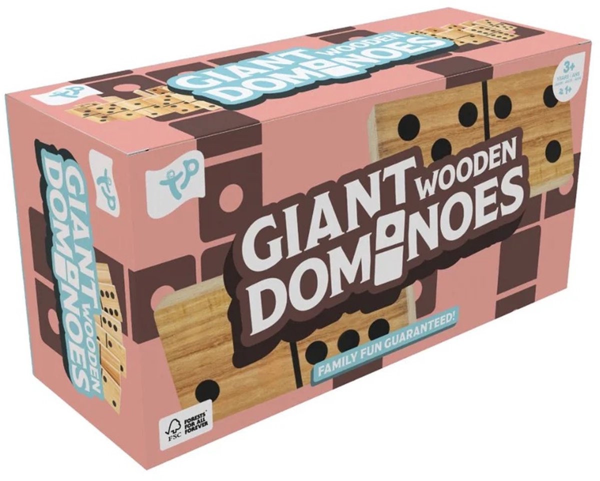 TP Toys - Wooden Giant Dominos - Domino groot hout