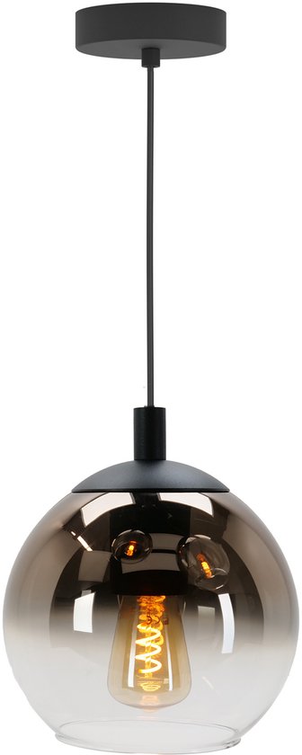 EGLO Ariscani 1 Hanglamp - E27 - Ø 20 cm - Zwart/Koper