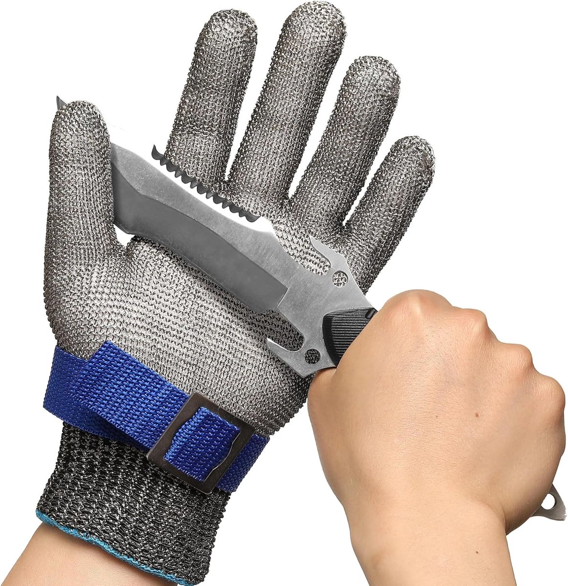 De Handschoen van het het Metalen Netwerk van de voedselrangroestvrij