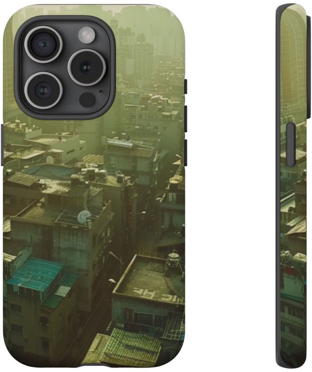 Stedelijke Daken en Hoogbouw – Telefoonhoesje Geschikt voor iPhone 15 Pro