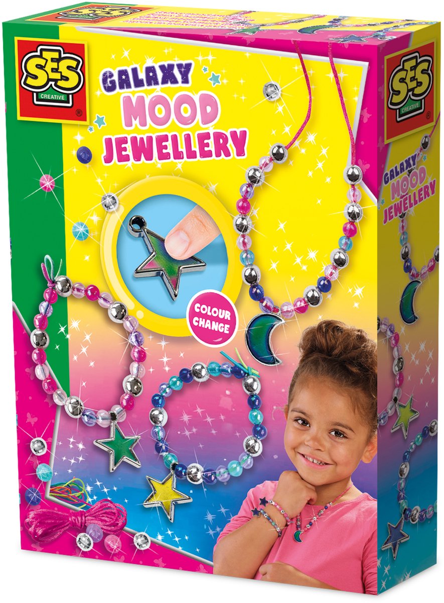 SES Creative Galaxy Mood Jewelry Set - Kleurveranderende bedels, 20 cm