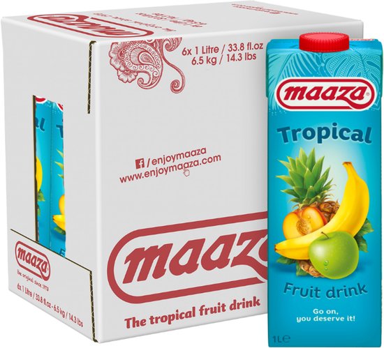 Maaza - Tropical Drink - 6 x 1 liter