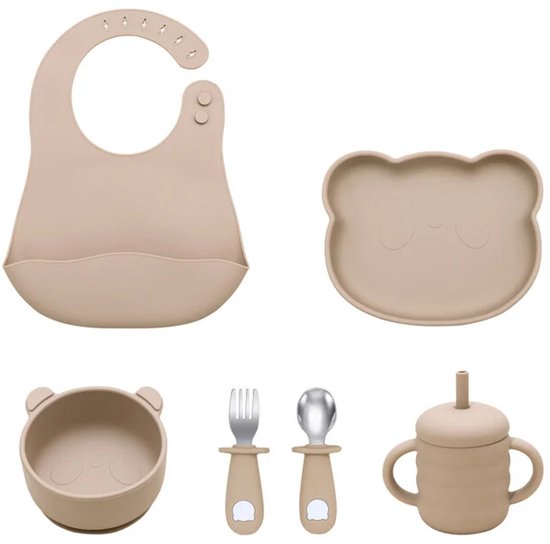Dutsi - Ensemble de repas Bébé ours – Ensemble de démarrage parfait pour les jeunes mangeurs