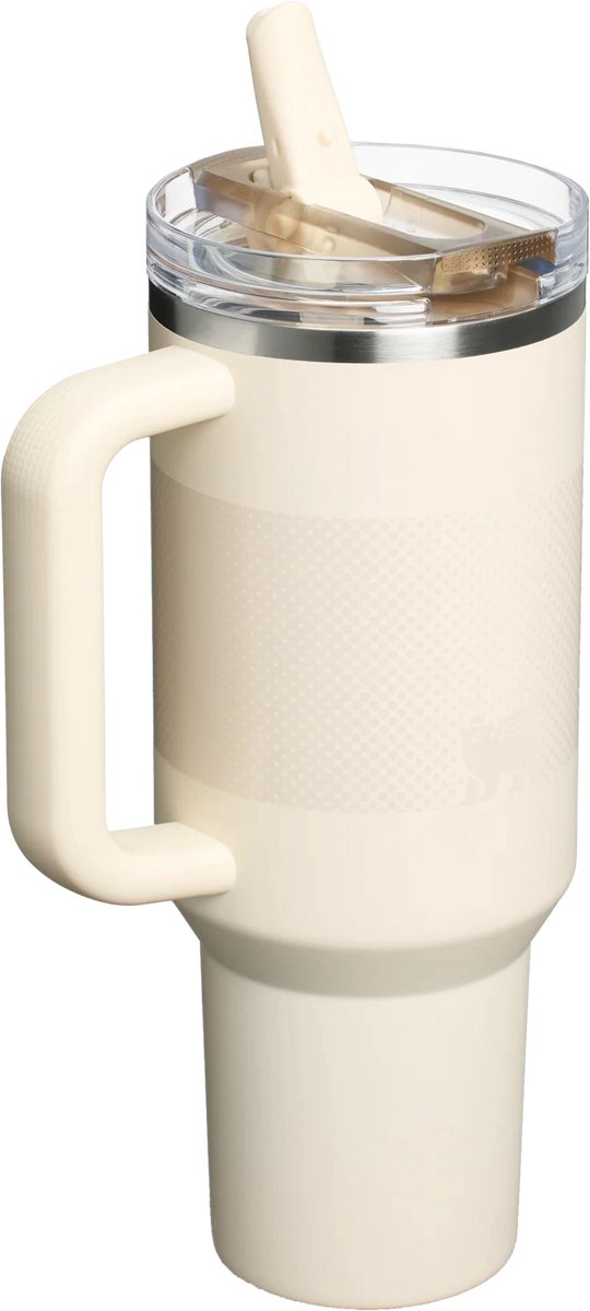 Stanley Quencher ProTour Flip Straw Tumbler - Cream Fade - 1.2L - RVS - Stanley Cup met Rietje en Handvat - Thermosbeker - Thermosfles - Beker - Drinkbeker - Drinkfles - Fles - Koffiebeker To Go - Mug - Waterfles – foto 2