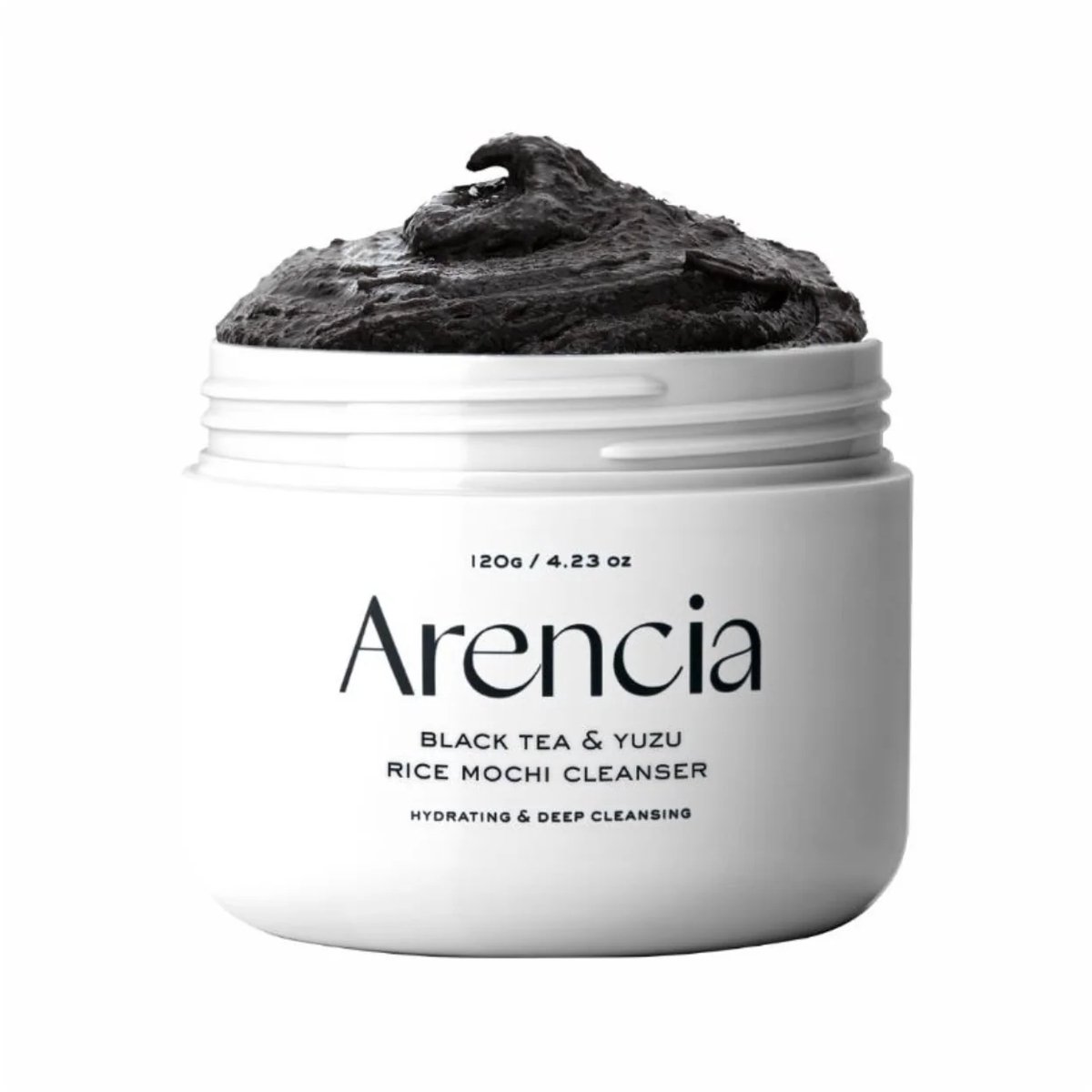 Arencia Black Tea & Yuzu Rice Mochi Cleanser – 120g – Milde Gezichtsreiniger met Zwarte Thee & Yuzu