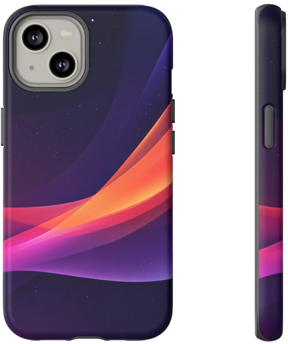 Abstracte Kleurrijke Golf – Telefoonhoesje Geschikt voor iPhone 14