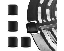 Airfryer rubberen bumpers, 4 stuks verbeterde airfryer rubberen puntjes, siliconen tabs, rubberen tabs, rubberen stukken Geschikt voor 2QT, 3.7QT, 5QT airfryer crisper plaat bak