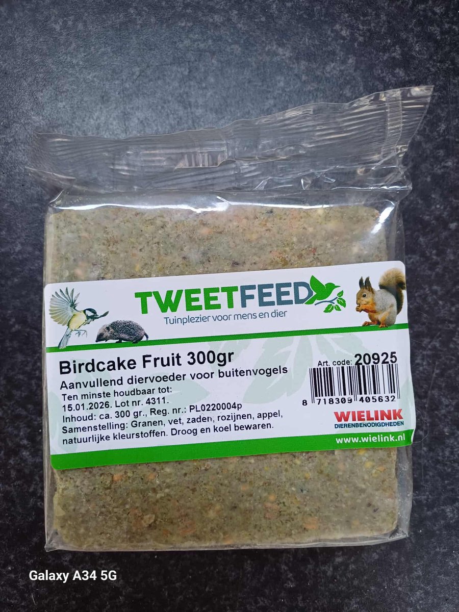 Tweetfeed Birdcake Fruit, per stuk