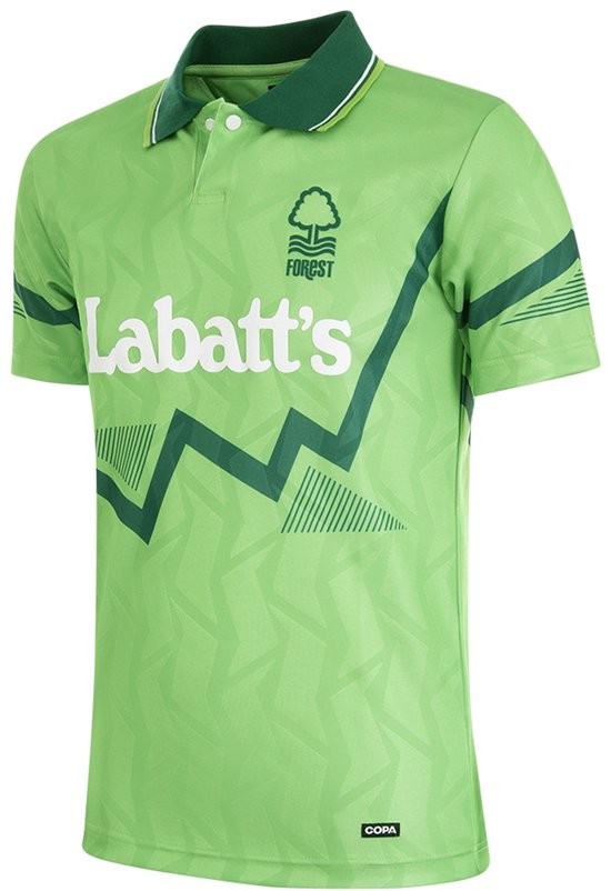 COPA - Nottingham Forest 1993 Third Maillot de Football Rétro - Hommes - Vert - L
