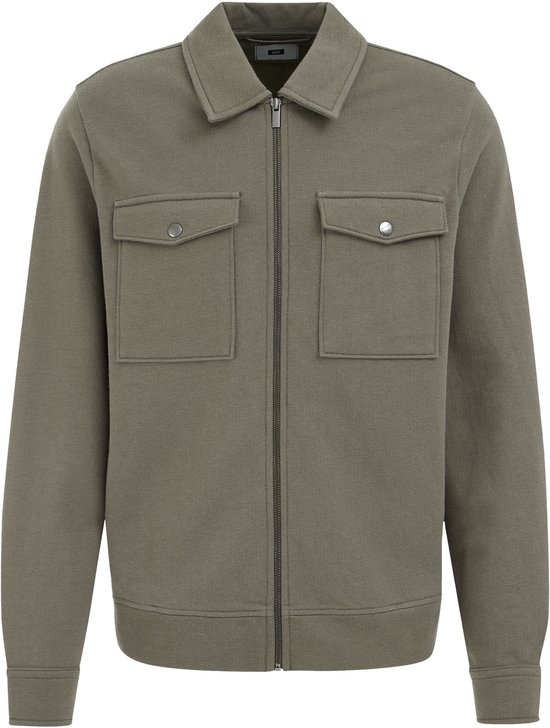 WE Fashion Heren zip overshirt