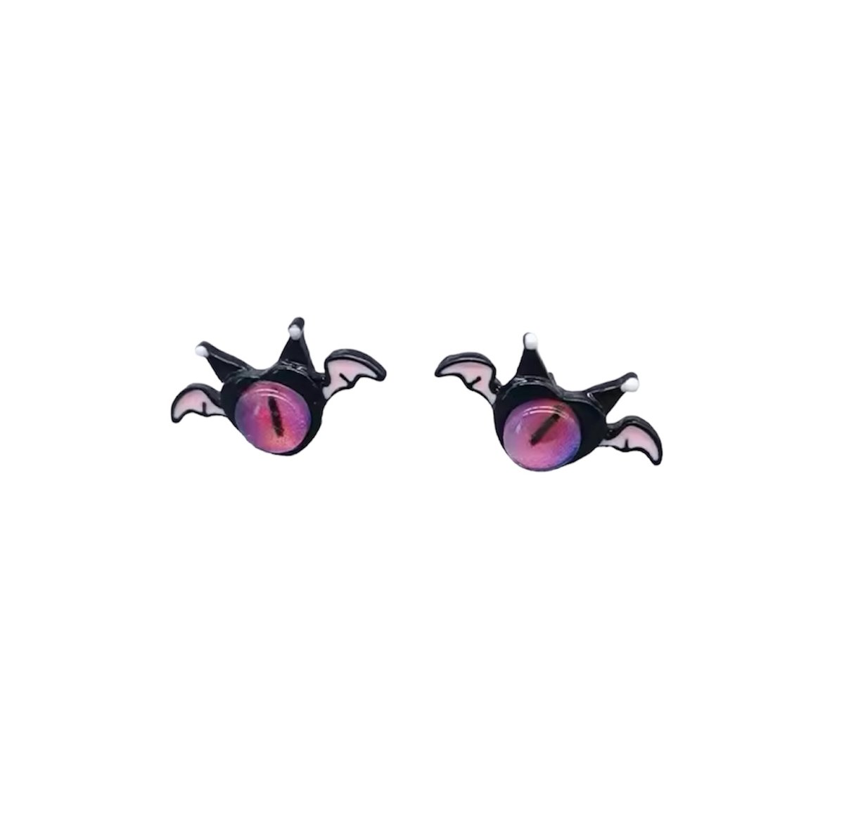 GoedeDoelen.Shop | Oorbellen Halloween | Zwarte Ring | Oorbellen Met Oog | Oorstekers | Oorsieraad | Halloween Oorbellen | Halloween Accessoire | Halloween Sieraad | Halloween Outfit | Scary Oorbellen | Wellness-House