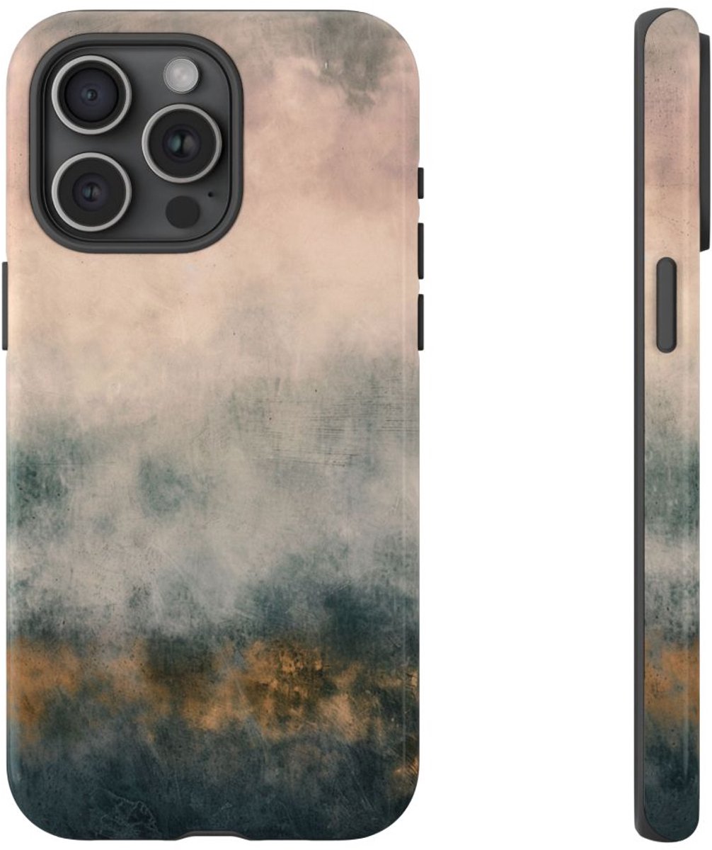 Zachte Wolkenstructuur Abstracte Kunst – Telefoonhoesje Geschikt voor iPhone 15 Pro Max